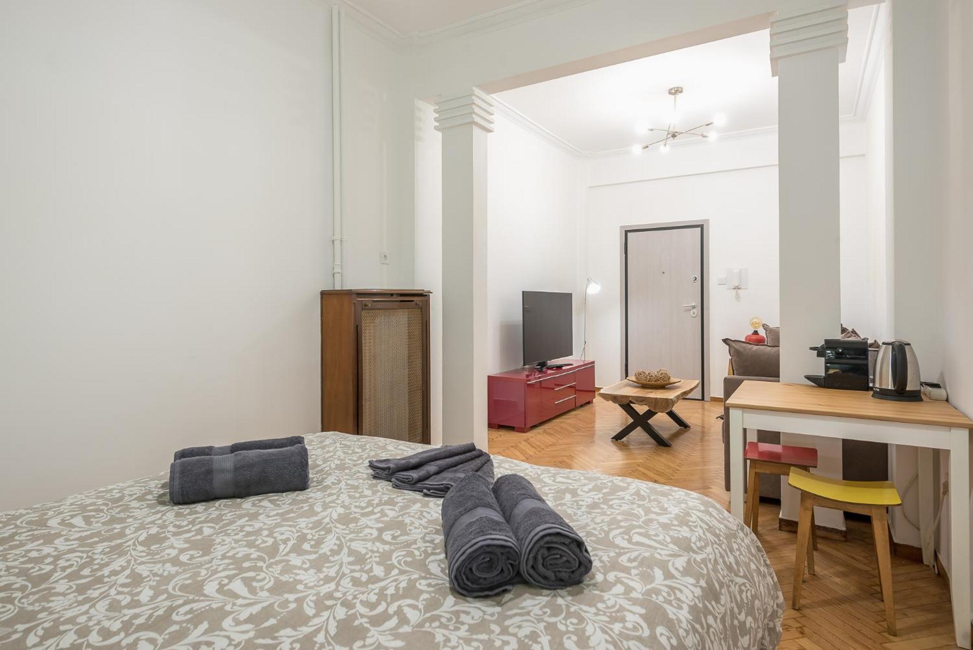 Stylish Luxury Apartment At Ampelokipi Metro Station 雅典 外观 照片